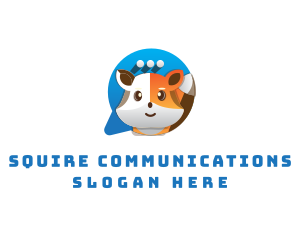 Cute Fox Chat logo design