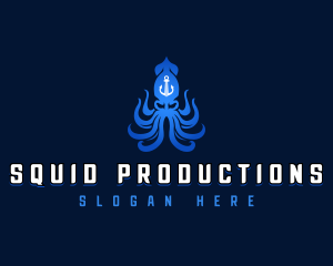 Aquatic Kraken Squid logo