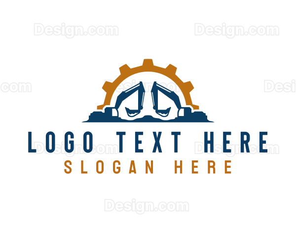 Excavation Digging Machine Logo