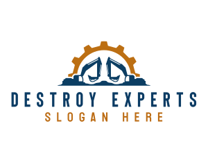 Excavation Digging Machine logo design