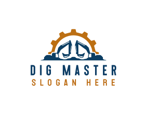 Excavation Digging Machine logo design