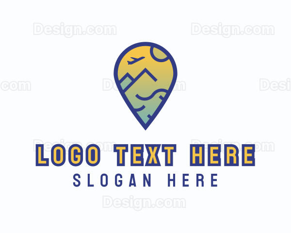 Location Pin Traveler Logo