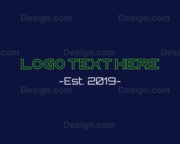 Hacker Code Wordmark Logo