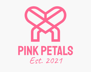 Pink Heart Charity logo design