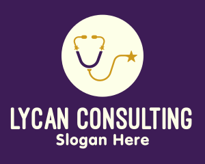 Starry Medical Stethoscope logo design