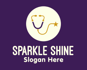 Starry Medical Stethoscope logo design