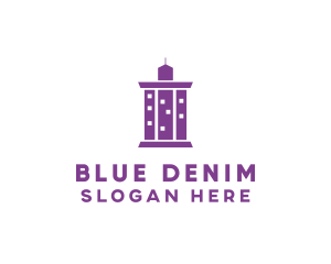 Blue Pillar City logo design