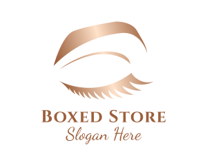 Bronze Female Eye logo design