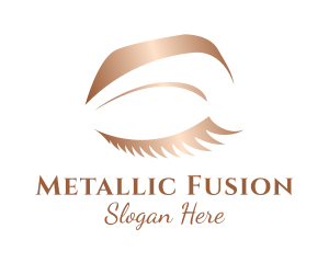 Bronze Female Eye logo design