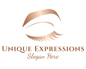 Bronze Female Eye logo design