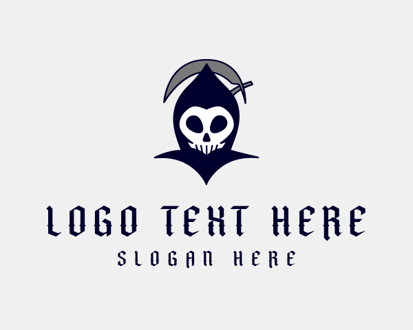 Grim Reaper logo example 3