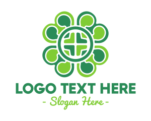 Green Clover Cross logo