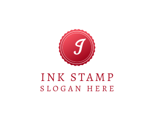 Notary Business Stamp Company logo design