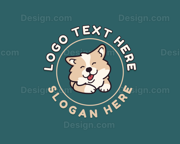 Smiling Cute Dog Logo