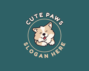Smiling Cute Dog logo design