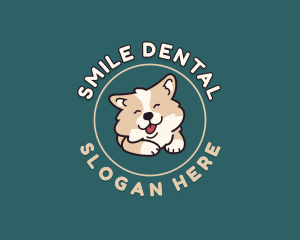 Smiling Cute Dog logo design