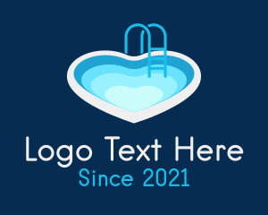 Heart - Heart Swimming Pool logo design