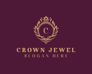 Crown Wreath Royalty logo design