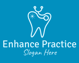 Blue Tooth Stethoscope  logo design