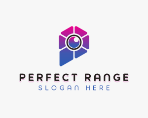 Modern Camera Lens logo design