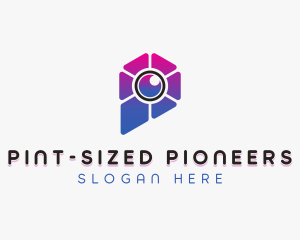 Modern Camera Lens logo design