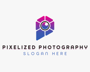 Modern Camera Lens logo design