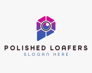 Modern Camera Lens logo design