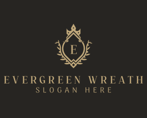 Crown Wreath Hotel logo design