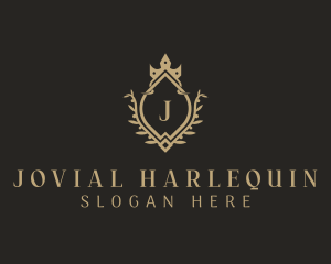 Crown Wreath Hotel logo design