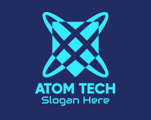 Blue Plasma Shield logo design