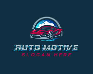 Auto Car Wash Garage logo design