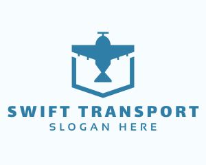 Cargo Plane Transport logo design