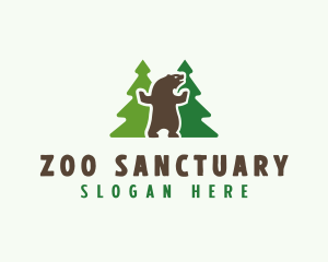 Forest Bear Wildlife  logo design