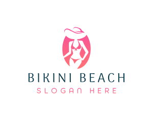 Fashion Bikini Lady logo design