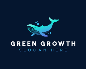 Whale Marine Underwater logo design