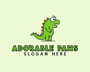 Cute Cartoon Dino logo design