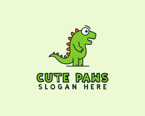 Cute Cartoon Dino logo