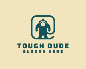 Tough Monkey Animal logo design