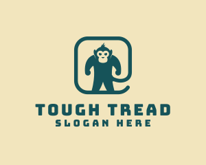 Tough Monkey Animal logo design