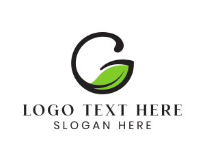 Vegan Restaurant Letter G logo