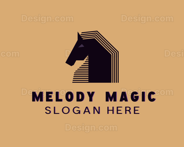 Pony Stallion Animal Logo