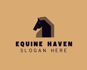 Pony Stallion Animal logo design