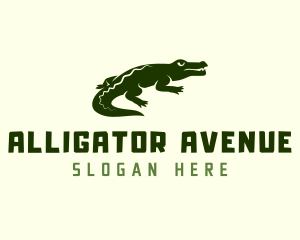 Wild Alligator Crocodile logo