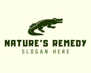 Wild Alligator Crocodile logo design