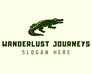 Wild Alligator Crocodile logo