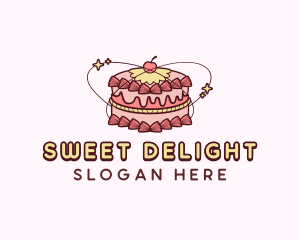 Sweet Cake Dessert logo design