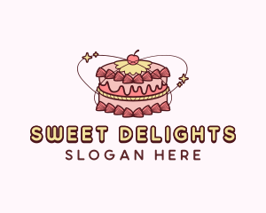 Sweet Cake Dessert logo design