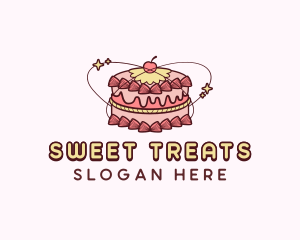 Sweet Cake Dessert logo design