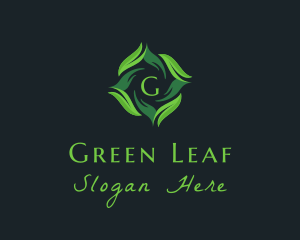 Leaf Plant Hotel logo design