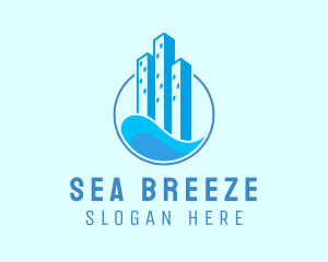 Urban City Water logo design